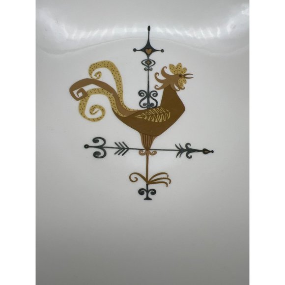 Edwin Knowles Weather Vane Pattern Vegetable Bowl 8.75" MCM Farmhouse Style 1959 - Picture 3 of 6